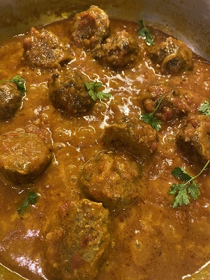 Turkey meatballs in a makhani sauce
